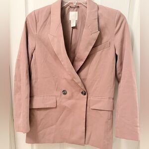H&M Salmon Blazer Sz XS bottom closure EUC AE